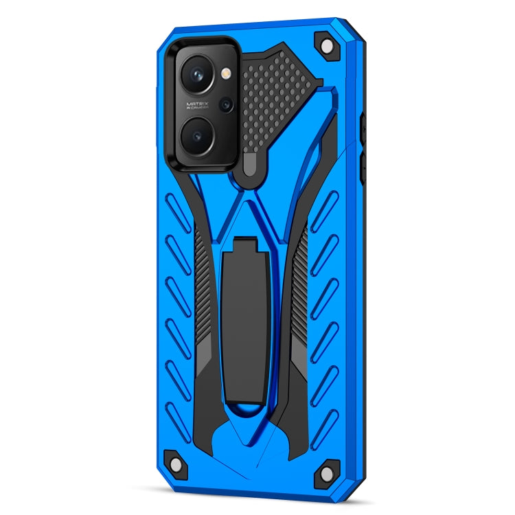 For OPPO Realme 9i / A76 / A36 / A96(Indian) / K10 Shockproof TPU + PC Phone Case(Blue)