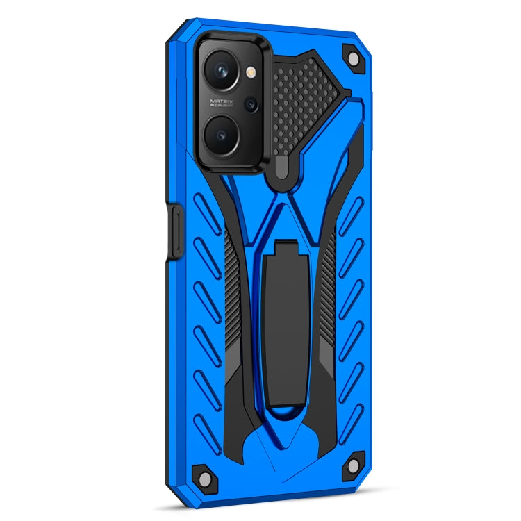 For OPPO Realme 9i / A76 / A36 / A96(Indian) / K10 Shockproof TPU + PC Phone Case(Blue)
