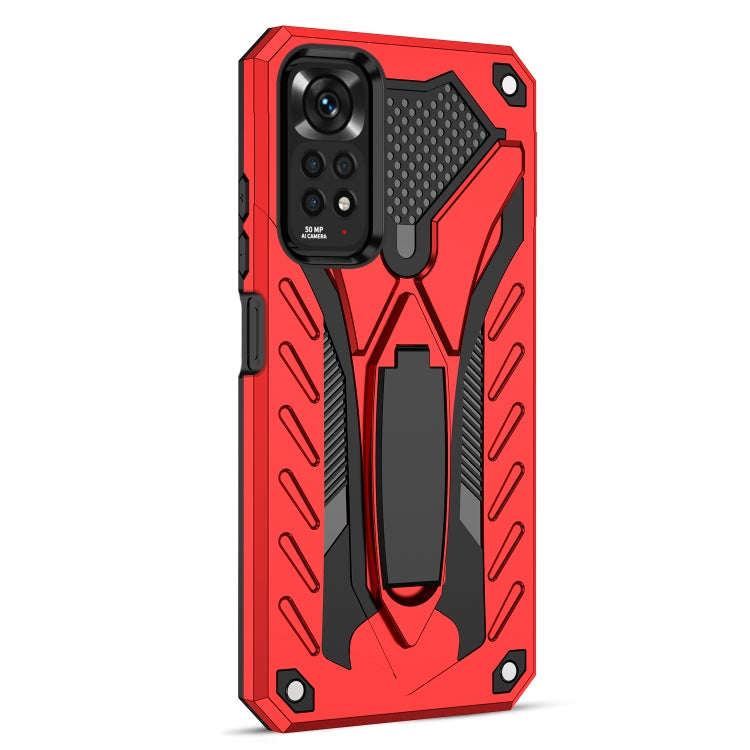 For Xiaomi Redmi Note 11S / Note 11 Global Shockproof TPU + PC Phone Case(Red)