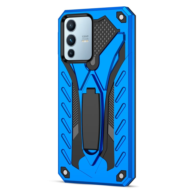 For vivo S12 / V23 5G Shockproof TPU + PC Phone Case(Blue)