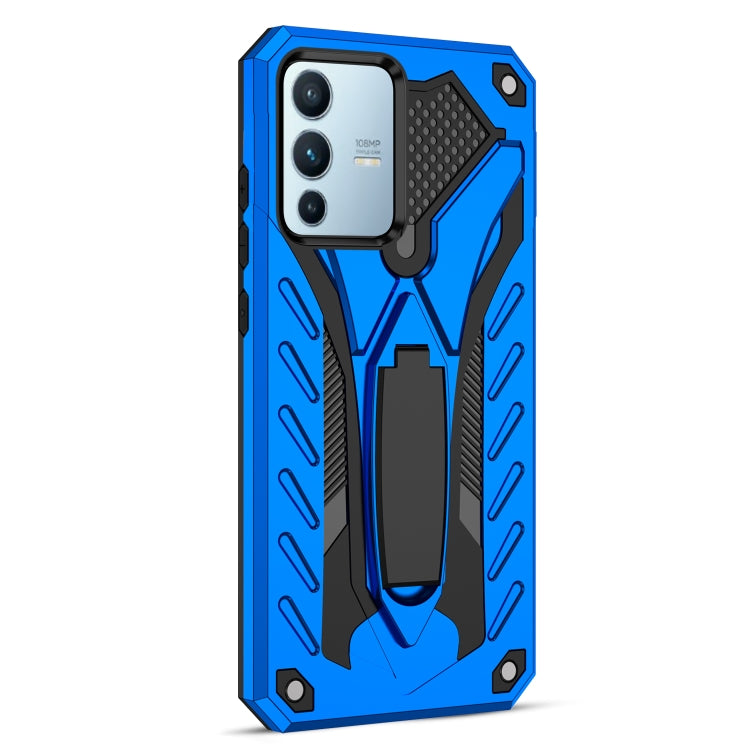 For vivo S12 / V23 5G Shockproof TPU + PC Phone Case(Blue)