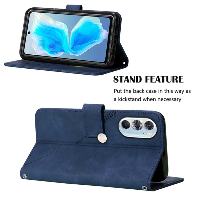 For Motorola Edge X30 Crossbody 3D Embossed Flip Leather Phone Case