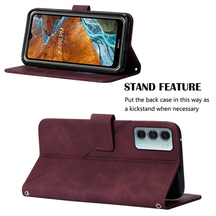 For Motorola Moto G200 5G/Edge S30 5G Crossbody 3D Embossed Flip Leather Phone Case