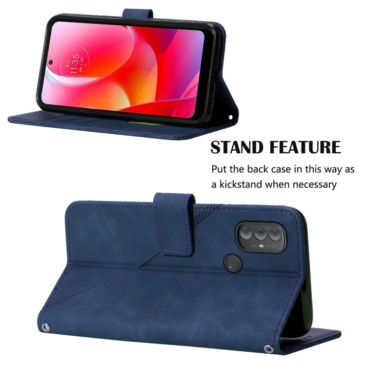 For Motorola Moto G Power 2022 Crossbody 3D Embossed Flip Leather Phone Case