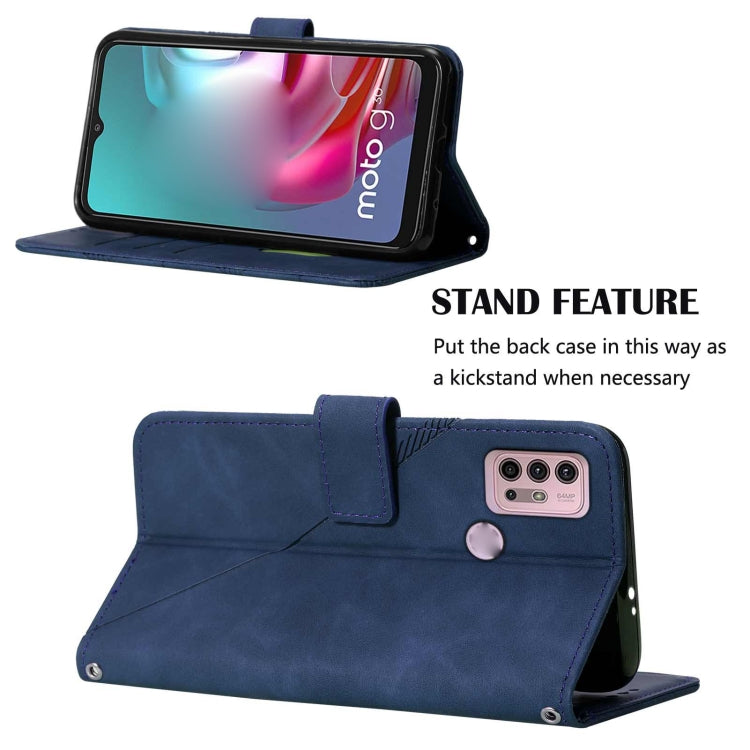 For Motorola Moto G30/G20/G10/G10 Power Crossbody 3D Embossed Flip Leather Phone Case