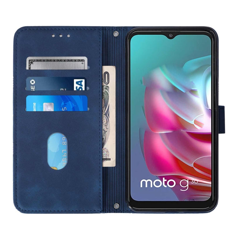 For Motorola Moto G30/G20/G10/G10 Power Crossbody 3D Embossed Flip Leather Phone Case