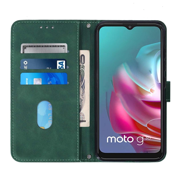 For Motorola Moto G30/G20/G10/G10 Power Crossbody 3D Embossed Flip Leather Phone Case
