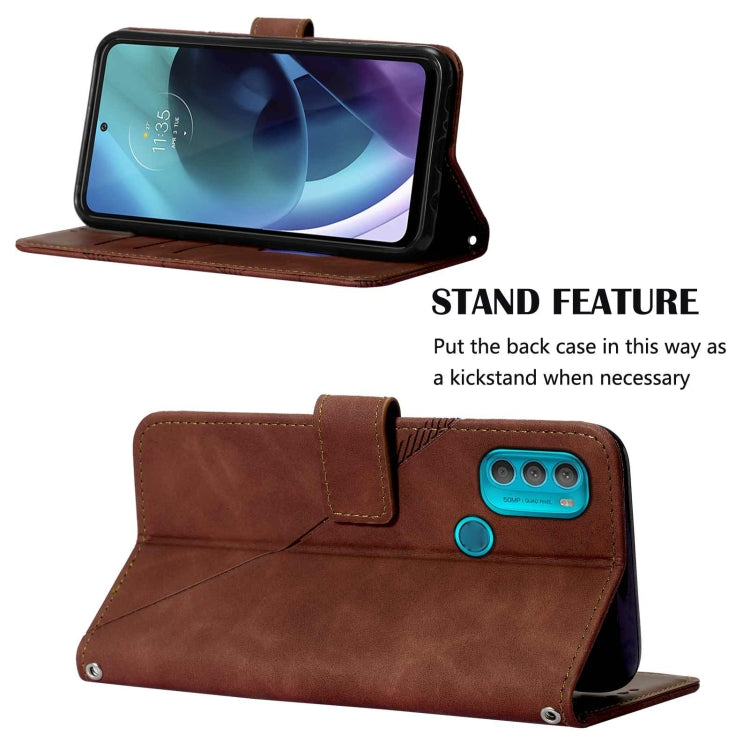 For Motorola Moto G71 5G Crossbody 3D Embossed Flip Leather Phone Case