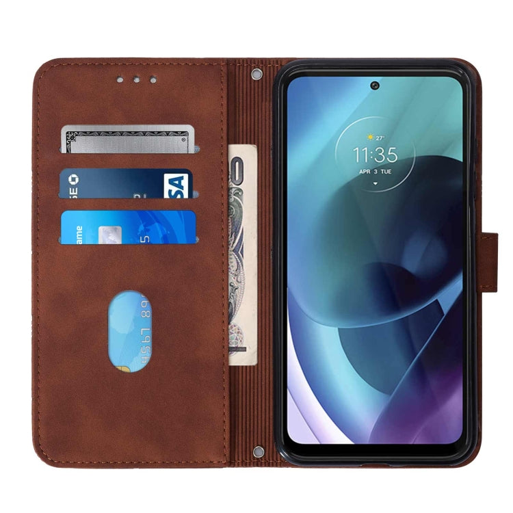 For Motorola Moto G71 5G Crossbody 3D Embossed Flip Leather Phone Case
