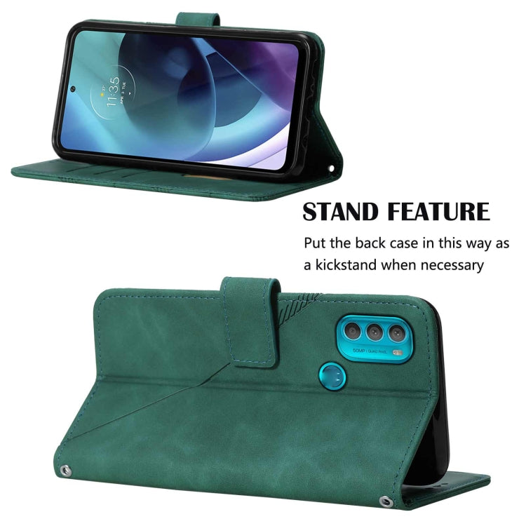 For Motorola Moto G71 5G Crossbody 3D Embossed Flip Leather Phone Case