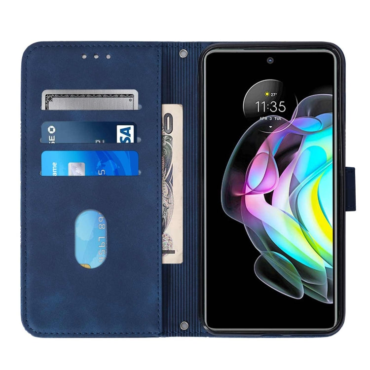 For Motorola Edge 20 Crossbody 3D Embossed Flip Leather Phone Case