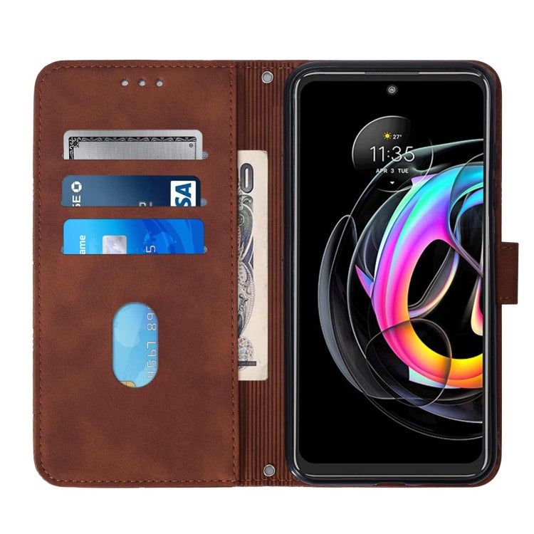 For Motorola Edge 20 Lite Crossbody 3D Embossed Flip Leather Phone Case