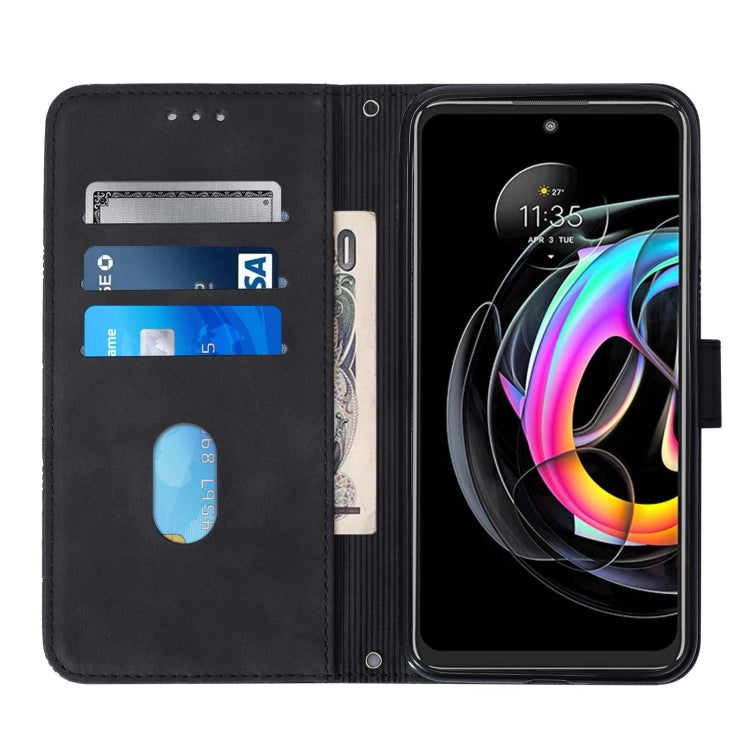 For Motorola Edge 20 Lite Crossbody 3D Embossed Flip Leather Phone Case