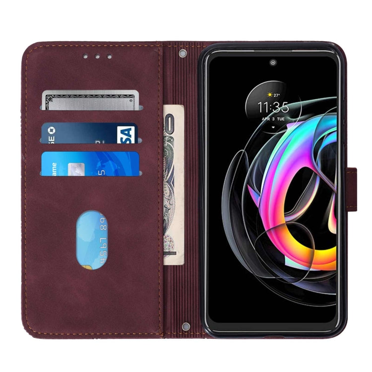 For Motorola Edge 20 Lite Crossbody 3D Embossed Flip Leather Phone Case