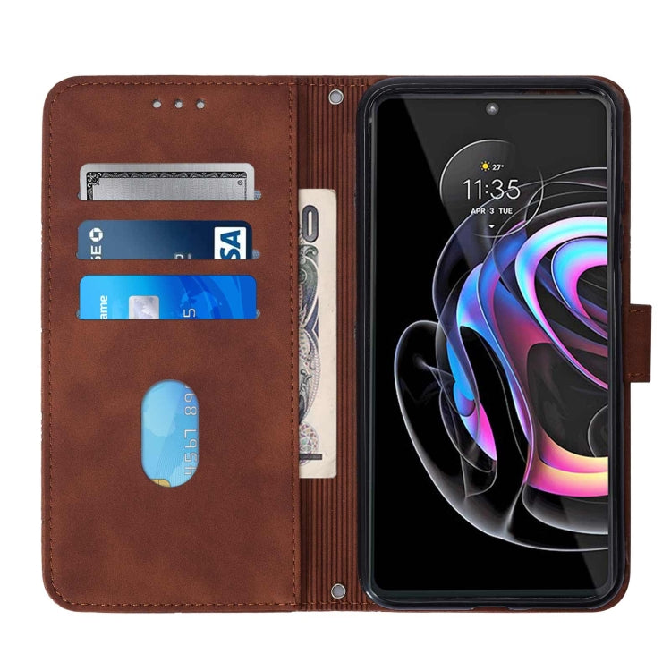 For Motorola Edge 20 Pro Crossbody 3D Embossed Flip Leather Phone Case