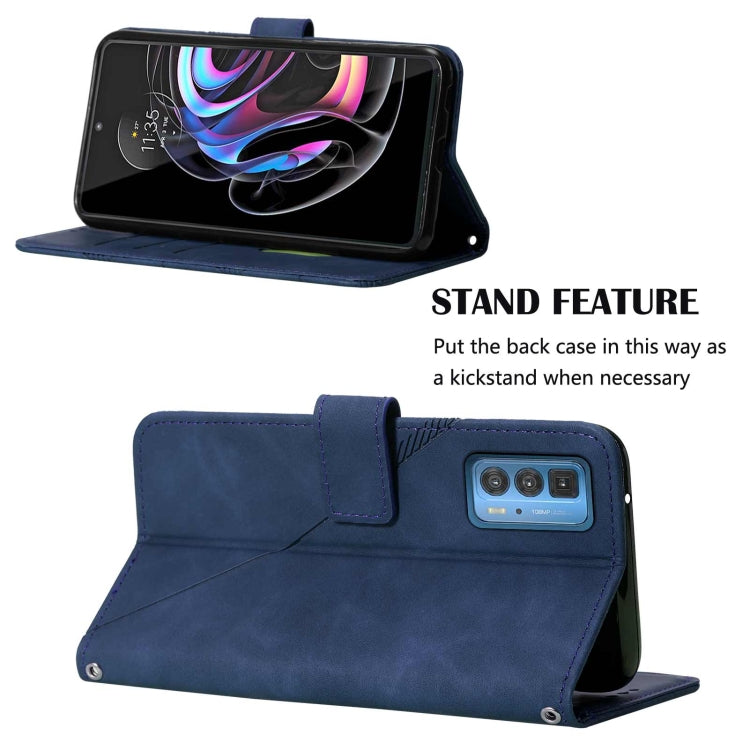 For Motorola Edge 20 Pro Crossbody 3D Embossed Flip Leather Phone Case
