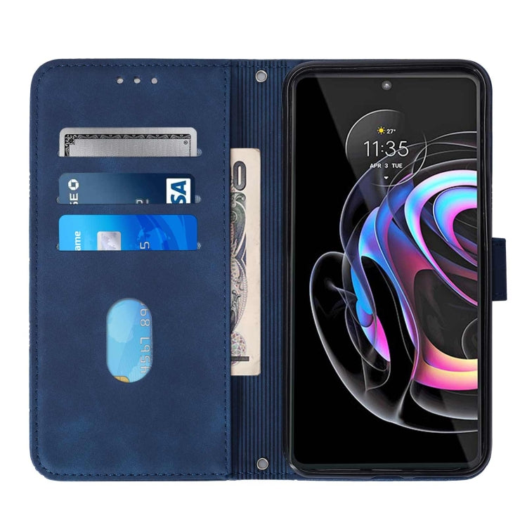 For Motorola Edge 20 Pro Crossbody 3D Embossed Flip Leather Phone Case