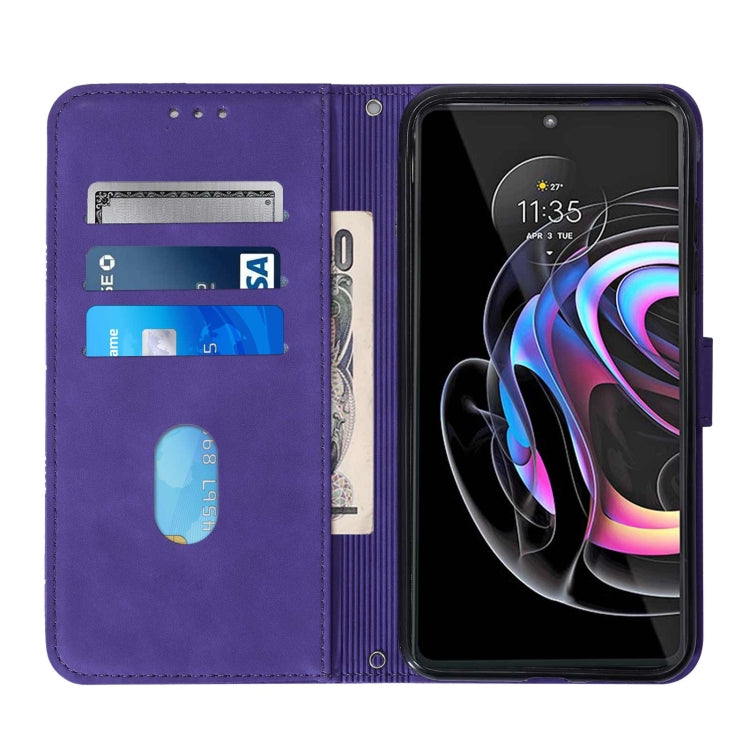 For Motorola Edge 20 Pro Crossbody 3D Embossed Flip Leather Phone Case