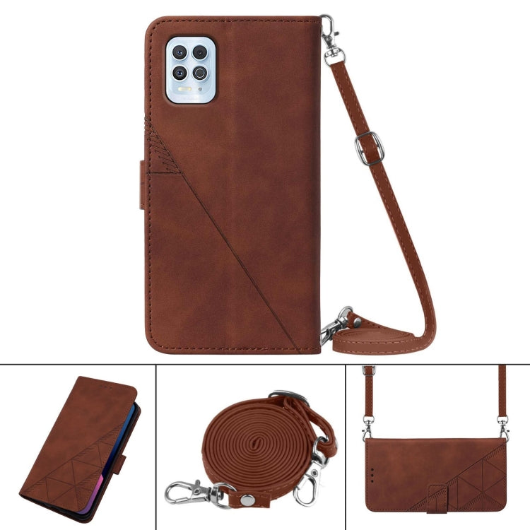 For Motorola Edge S / G100 Crossbody 3D Embossed Flip Leather Phone Case