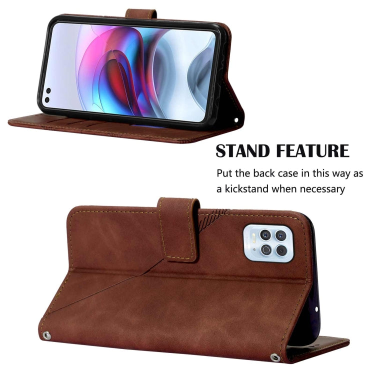 For Motorola Edge S / G100 Crossbody 3D Embossed Flip Leather Phone Case