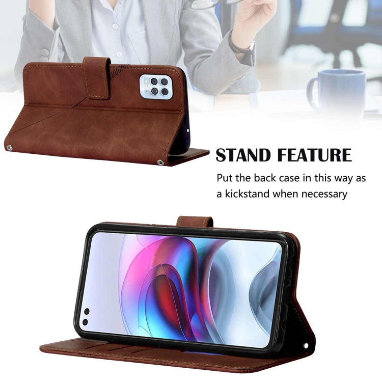 For Motorola Edge S / G100 Crossbody 3D Embossed Flip Leather Phone Case