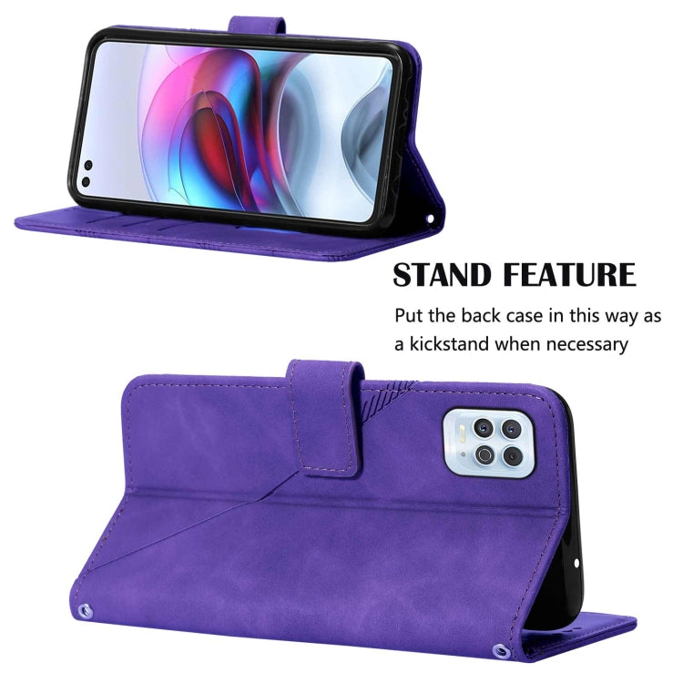 For Motorola Edge S / G100 Crossbody 3D Embossed Flip Leather Phone Case