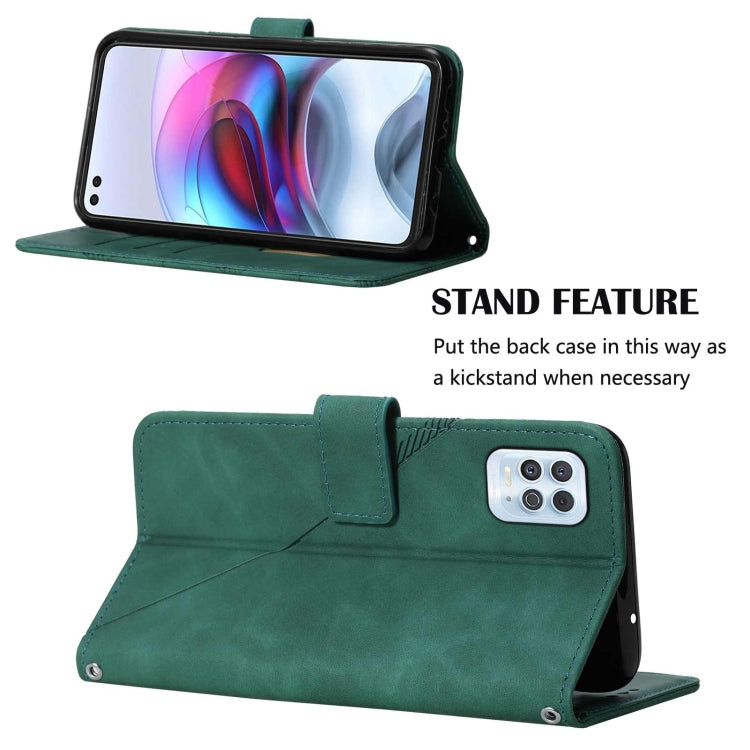 For Motorola Edge S / G100 Crossbody 3D Embossed Flip Leather Phone Case