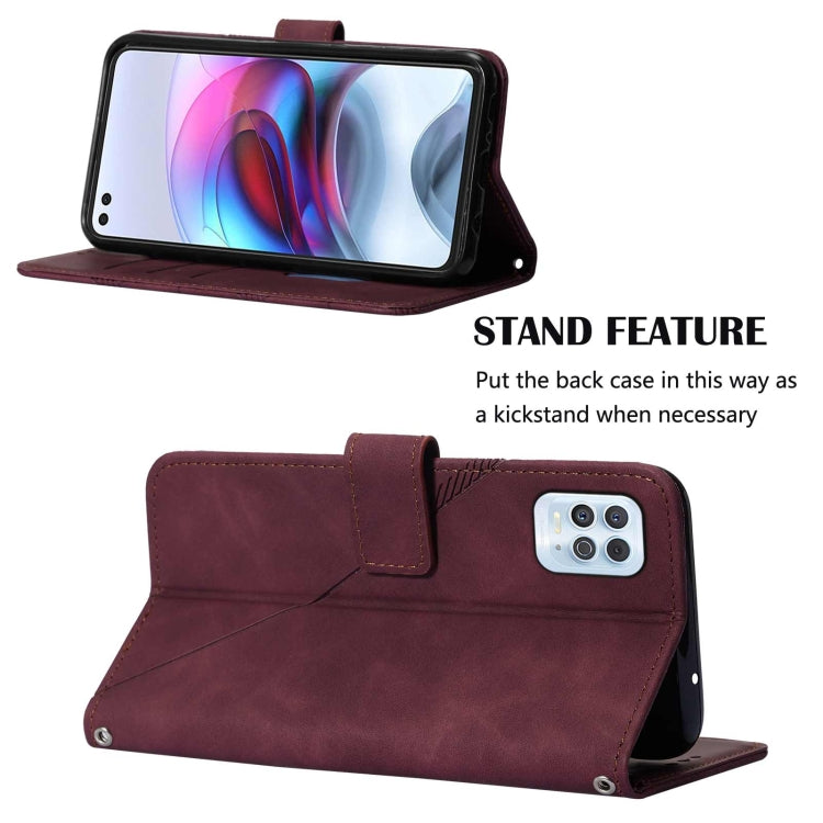 For Motorola Edge S / G100 Crossbody 3D Embossed Flip Leather Phone Case