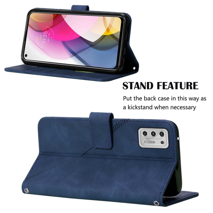 For Motorola Moto G Stylus 2021 Crossbody 3D Embossed Flip Leather Phone Case