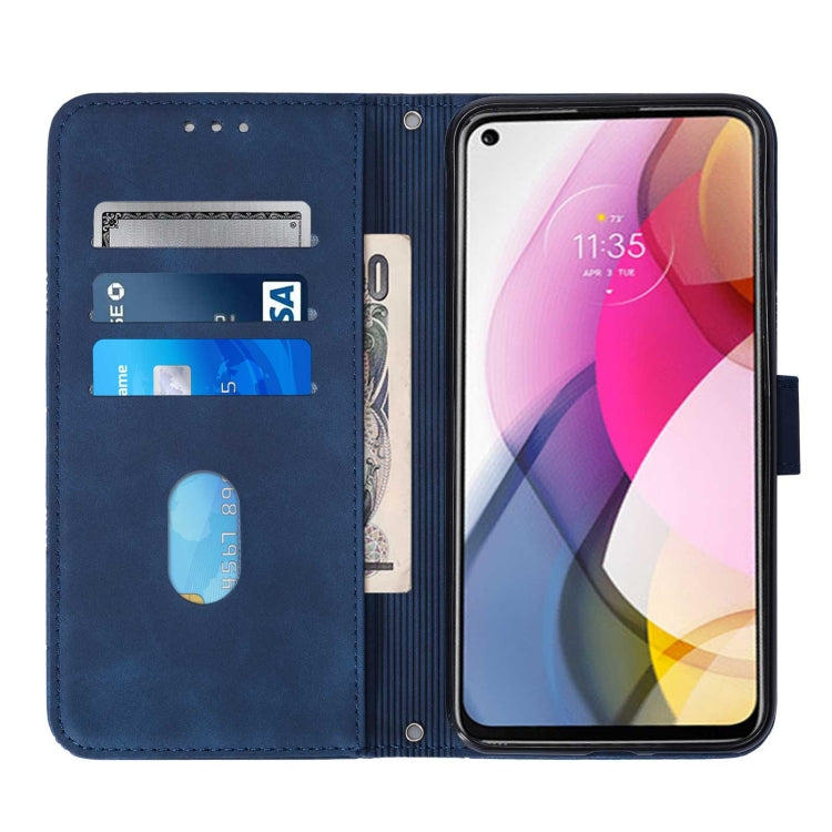 For Motorola Moto G Stylus 2021 Crossbody 3D Embossed Flip Leather Phone Case
