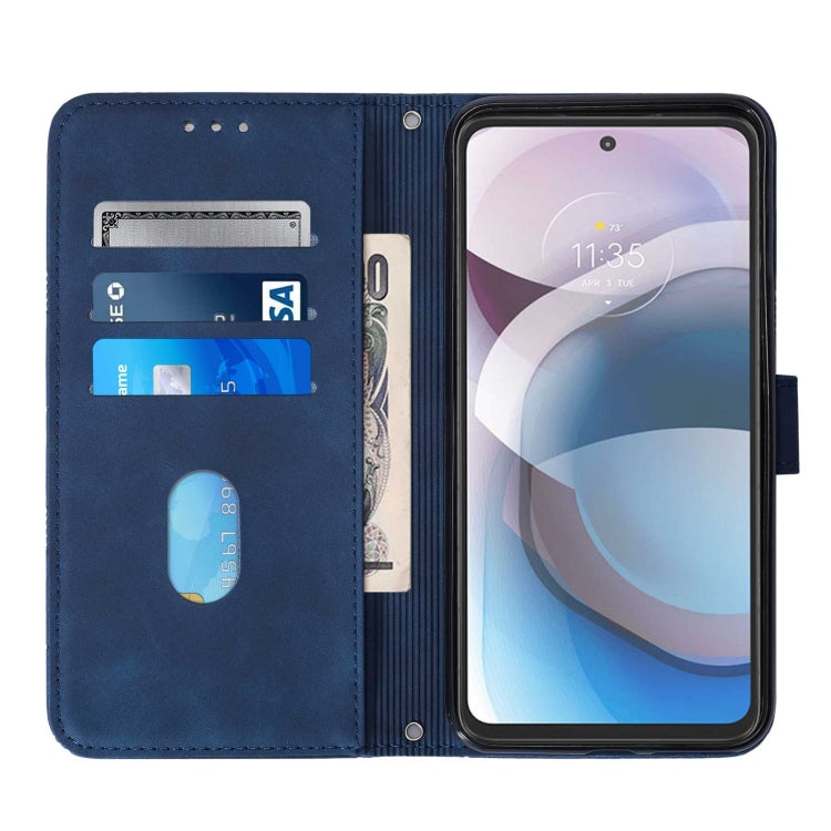 For Motorola One 5G Ace Crossbody 3D Embossed Flip Leather Phone Case