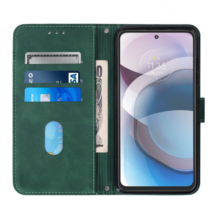 For Motorola One 5G Ace Crossbody 3D Embossed Flip Leather Phone Case