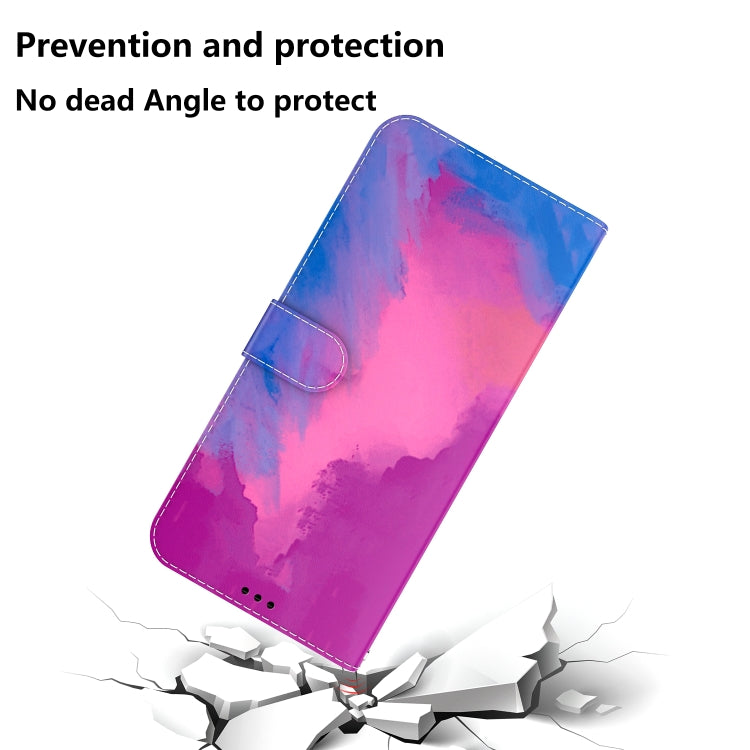 For Tecno Camon 18 / 18P Watercolor Pattern Horizontal Flip Leather Phone Case