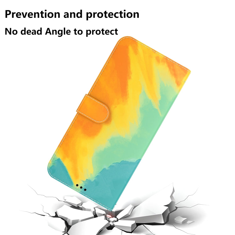 For Tecno Camon 18 Premier Watercolor Pattern Horizontal Flip Leather Phone Case