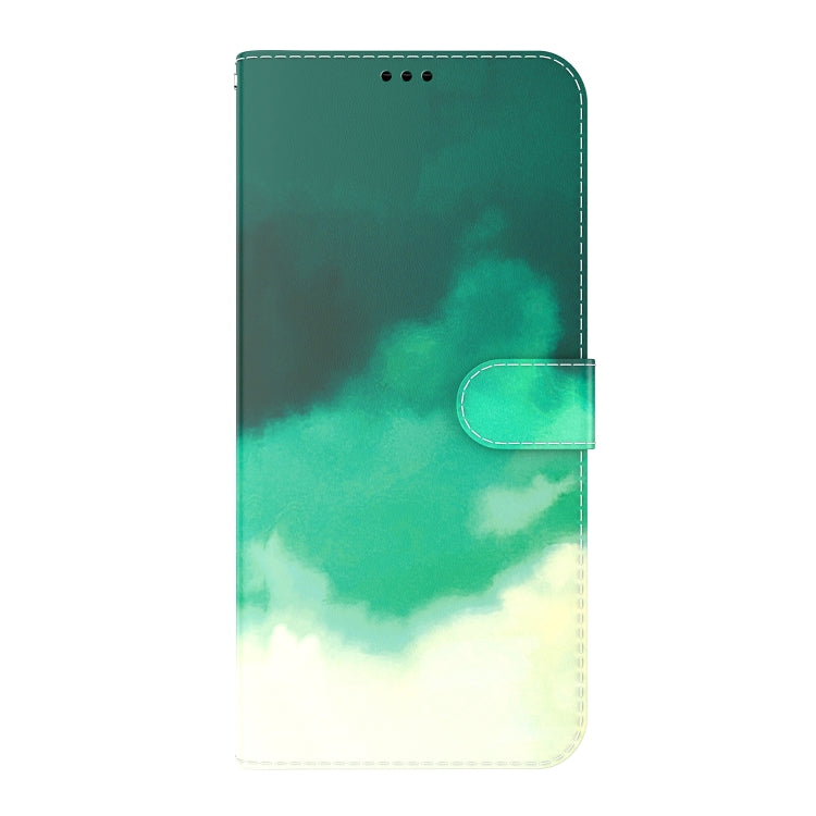 For Tecno Camon 18i Watercolor Pattern Horizontal Flip Leather Phone Case