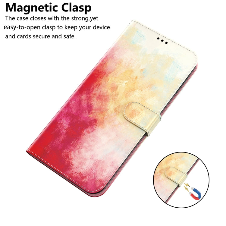 For Tecno Camon 18i Watercolor Pattern Horizontal Flip Leather Phone Case