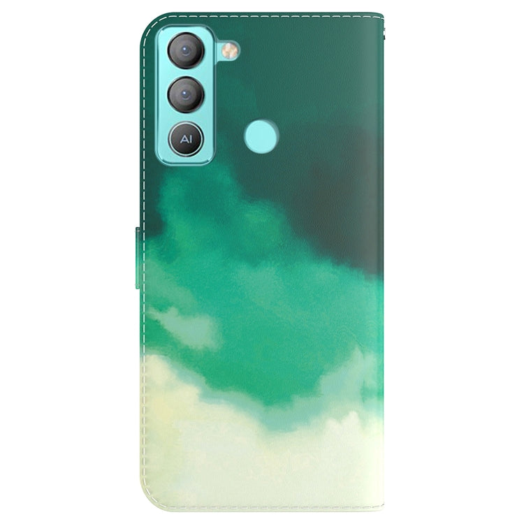 For Tecno Pop 5 LTE BD4 Watercolor Pattern Horizontal Flip Leather Phone Case