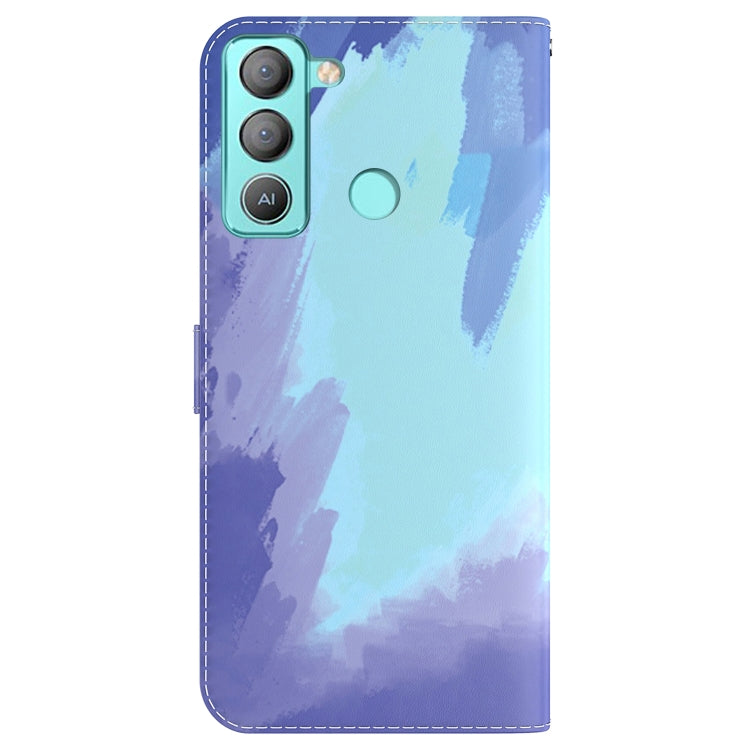 For Tecno Pop 5 LTE BD4 Watercolor Pattern Horizontal Flip Leather Phone Case