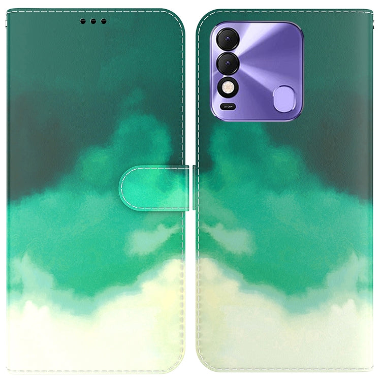 For Tecno Spark 8 / 8T Watercolor Pattern Horizontal Flip Leather Phone Case