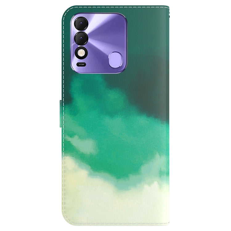 For Tecno Spark 8 / 8T Watercolor Pattern Horizontal Flip Leather Phone Case