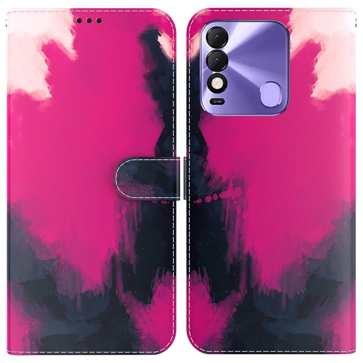 For Tecno Spark 8 / 8T Watercolor Pattern Horizontal Flip Leather Phone Case