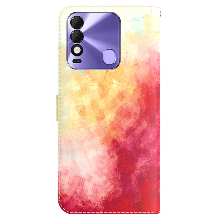 For Tecno Spark 8 / 8T Watercolor Pattern Horizontal Flip Leather Phone Case