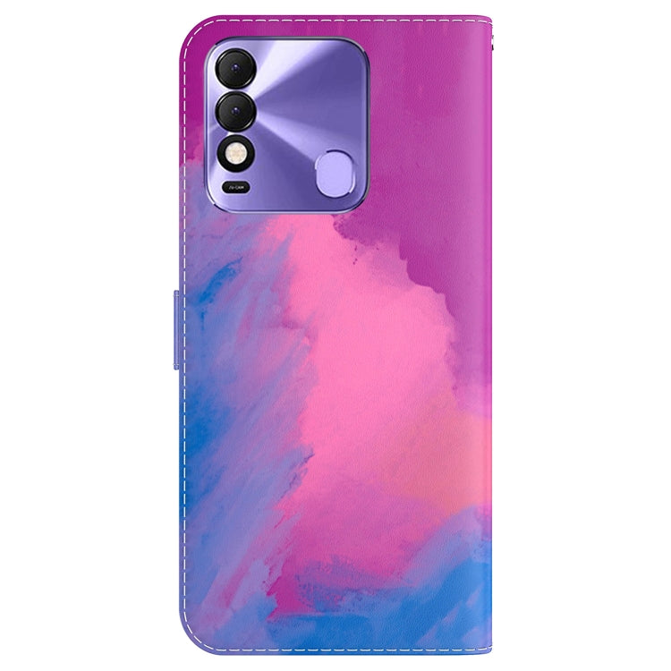 For Tecno Spark 8 / 8T Watercolor Pattern Horizontal Flip Leather Phone Case