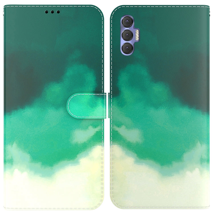 For Tecno Spark 8P Watercolor Pattern Horizontal Flip Leather Phone Case
