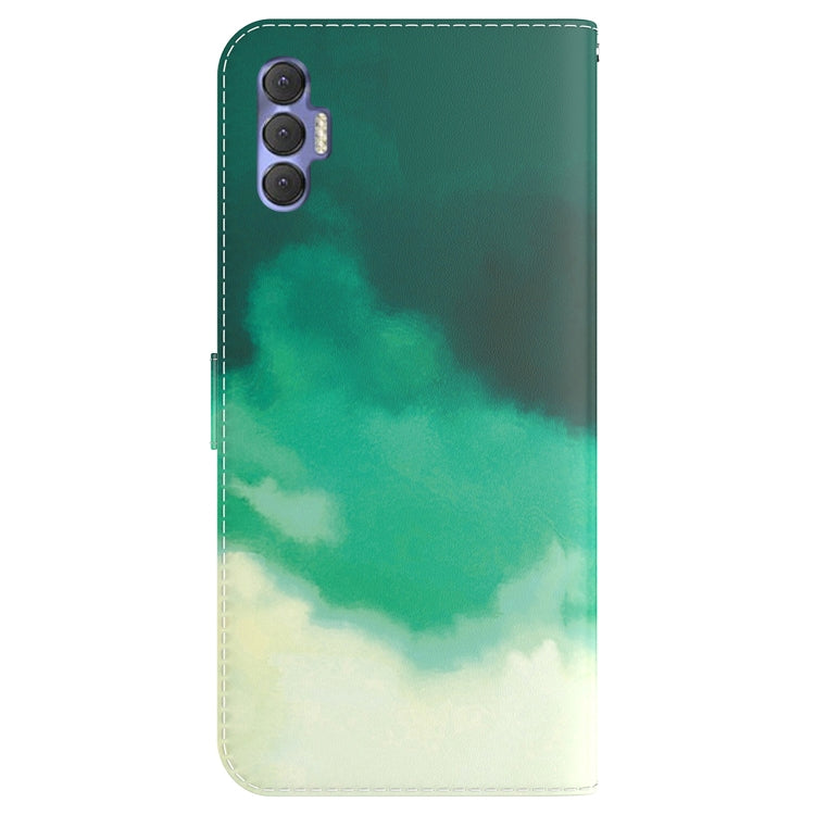 For Tecno Spark 8P Watercolor Pattern Horizontal Flip Leather Phone Case