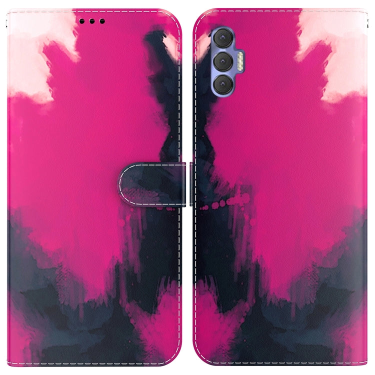 For Tecno Spark 8P Watercolor Pattern Horizontal Flip Leather Phone Case