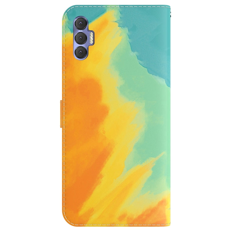 For Tecno Spark 8P Watercolor Pattern Horizontal Flip Leather Phone Case