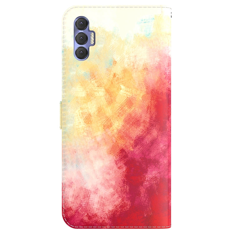 For Tecno Spark 8P Watercolor Pattern Horizontal Flip Leather Phone Case
