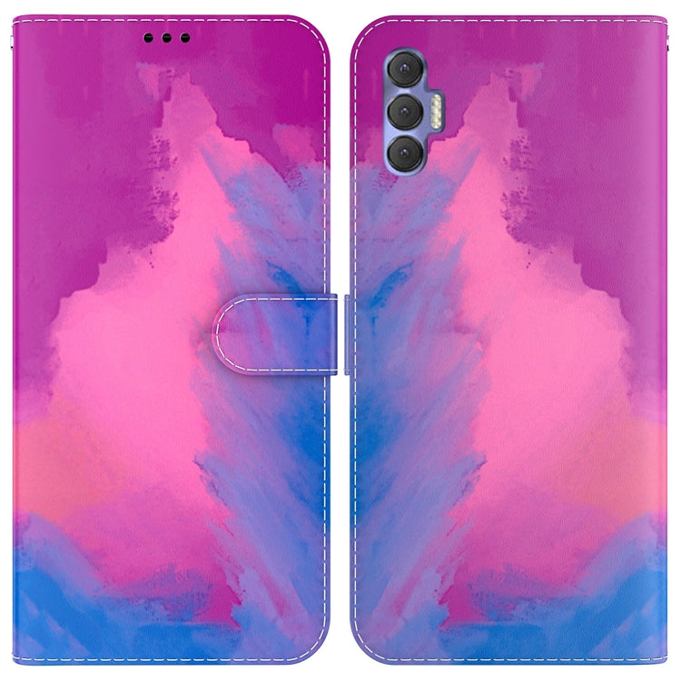 For Tecno Spark 8P Watercolor Pattern Horizontal Flip Leather Phone Case