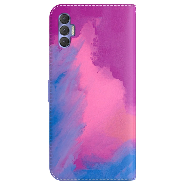 For Tecno Spark 8P Watercolor Pattern Horizontal Flip Leather Phone Case